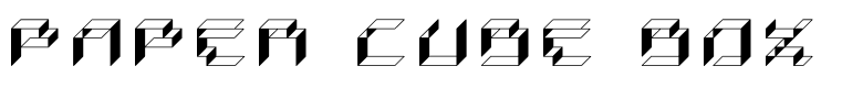 Paper Cube Box Regular
