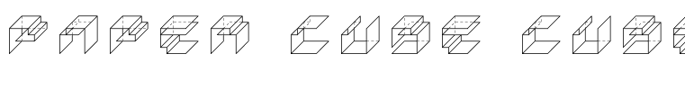 Paper Cube Cube Regular