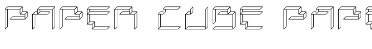 Paper Cube Paper Regular