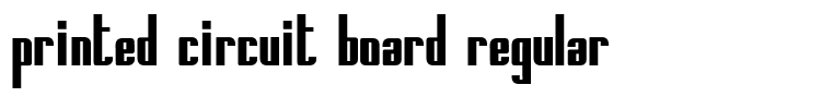 Printed Circuit Board Regular