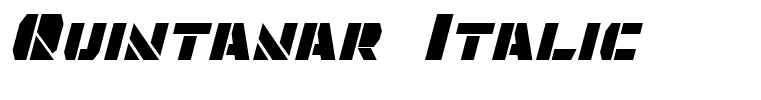 Quintanar Italic