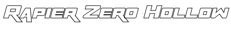Rapier Zero Hollow Italic