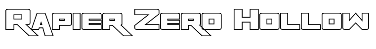 Rapier Zero Hollow Regular