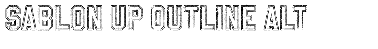 Sablon Up Outline Alt