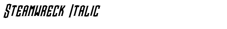 Steamwreck Italic