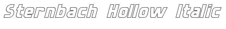 Sternbach Hollow Italic