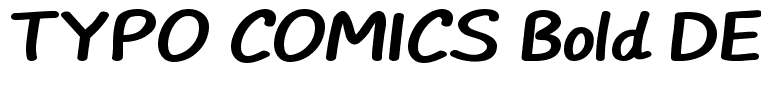 TYPO COMICS Bold DEMO Regular