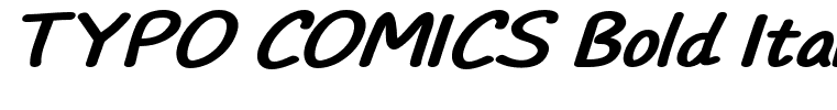 TYPO COMICS Bold Italic DEMO Regular