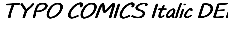 TYPO COMICS Italic DEMO Regular