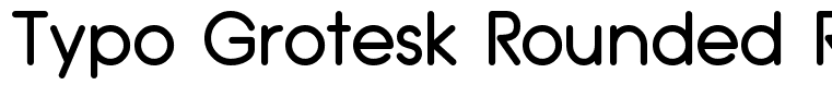 Typo Grotesk Rounded Regular