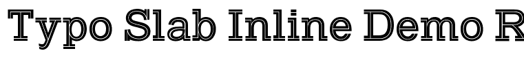 Typo Slab Inline Demo Regular