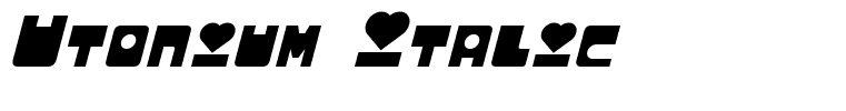 Utonium Italic