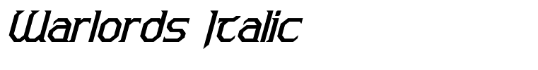 Warlords Italic