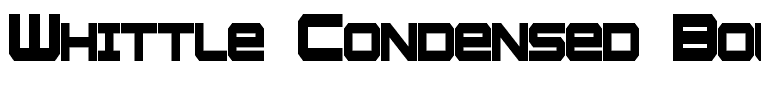 Whittle Condensed Bold