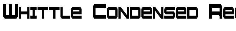 Whittle Condensed Regular
