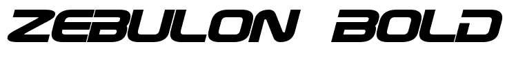 Zebulon Bold Italic
