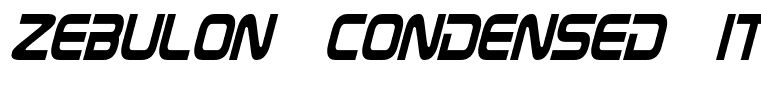 Zebulon Condensed Italic