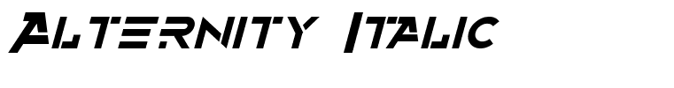 Alternity Italic