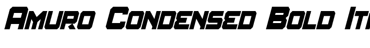 Amuro Condensed Bold Italic