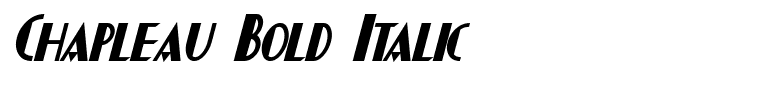 Chapleau Bold Italic