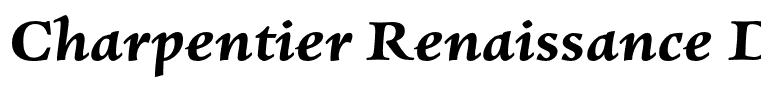 Charpentier Renaissance Demi Re Bold Italic