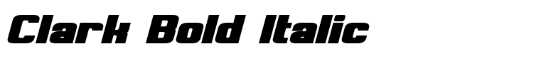 Clark Bold Italic