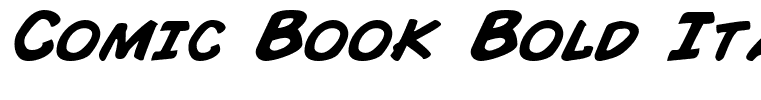 Comic Book Bold Italic