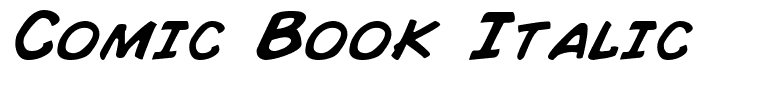 Comic Book Italic