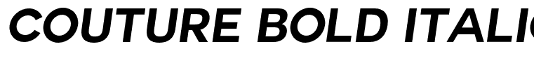 Couture Bold Italic