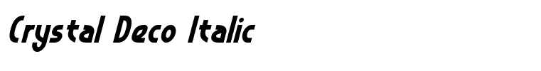 Crystal Deco Italic