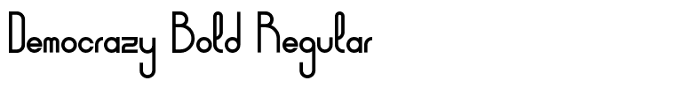 Democrazy Bold Regular