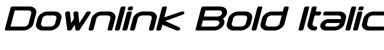 Downlink Bold Italic