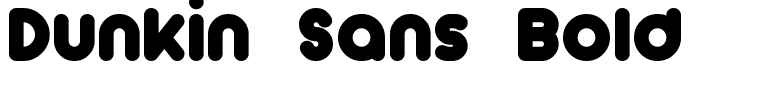 Dunkin Sans Bold