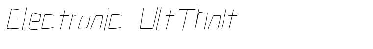 Electronic UltThnIt