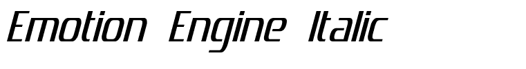 Emotion Engine Italic
