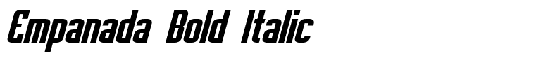 Empanada Bold Italic