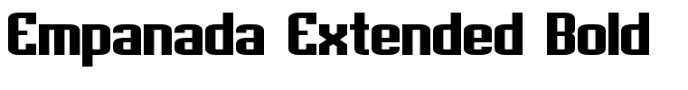 Empanada Extended Bold