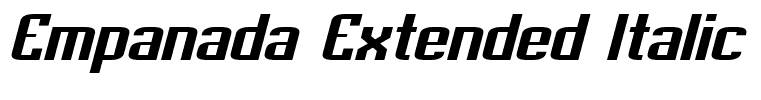 Empanada Extended Italic