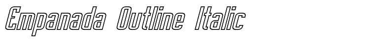 Empanada Outline Italic