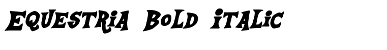 Equestria Bold Italic