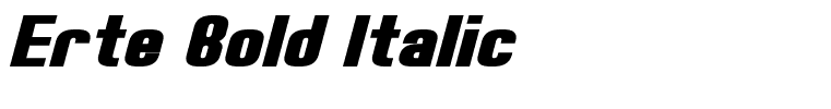 Erte Bold Italic