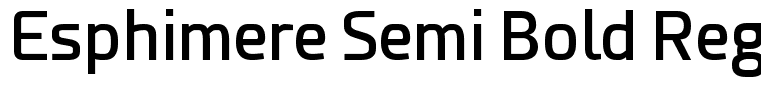 Esphimere Semi Bold Regular