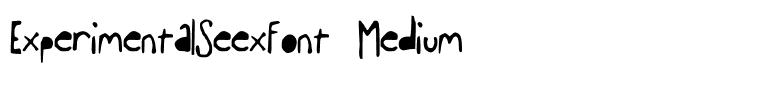ExperimentalSeexFont Medium