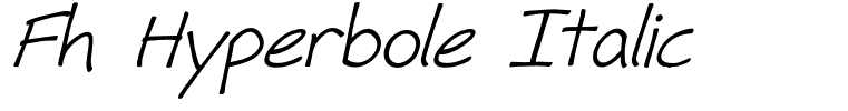 Fh Hyperbole Italic