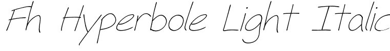 Fh Hyperbole Light Italic