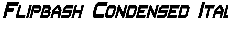 Flipbash Condensed Italic