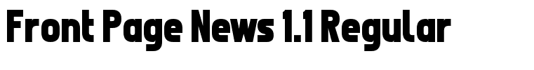 Front Page News 1.1 Regular