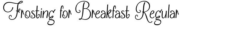 Frosting for Breakfast Regular