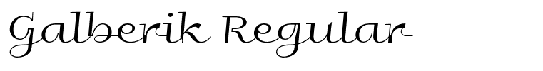 Galberik Regular