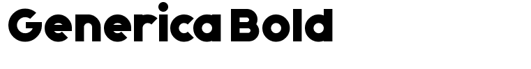 Generica Bold